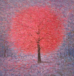 Pretty Pink II by Inam - Original Painting on Stretched Canvas sized 45x45 inches. Available from Whitewall Galleries